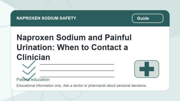 Naproxen Sodium and Painful Urination: When to Contact a Clinician - naproxen sodium safety illustration