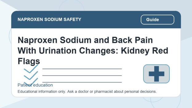 Naproxen Sodium and Back Pain With Urination Changes: Kidney Red Flags - naproxen sodium safety illustration