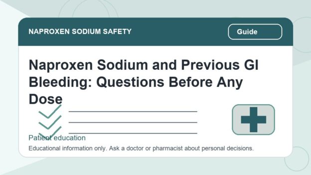 Naproxen Sodium and Previous GI Bleeding: Questions Before Any Dose - naproxen sodium safety illustration
