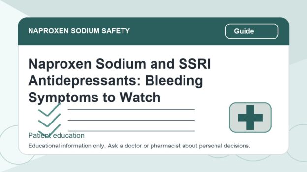 Naproxen Sodium and SSRI Antidepressants: Bleeding Symptoms to Watch - naproxen sodium safety illustration