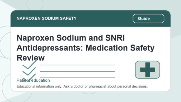 Naproxen Sodium and SNRI Antidepressants: Medication Safety Review - naproxen sodium safety illustration