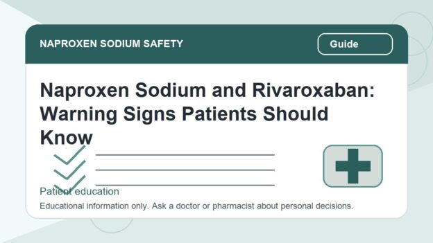 Naproxen Sodium and Rivaroxaban: Warning Signs Patients Should Know - naproxen sodium safety illustration