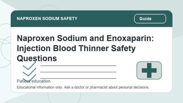 Naproxen Sodium and Enoxaparin: Injection Blood Thinner Safety Questions - naproxen sodium safety illustration