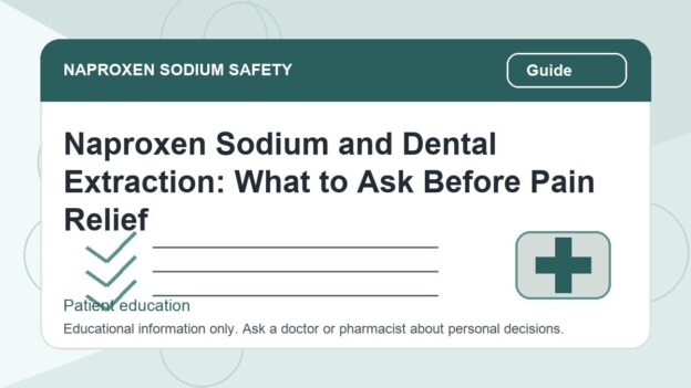Naproxen Sodium and Dental Extraction: What to Ask Before Pain Relief - naproxen sodium safety illustration