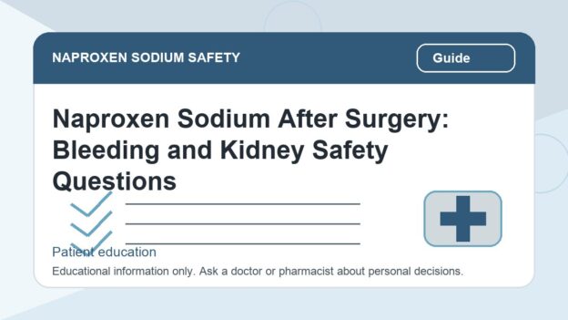 Naproxen Sodium After Surgery: Bleeding and Kidney Safety Questions - naproxen sodium safety illustration