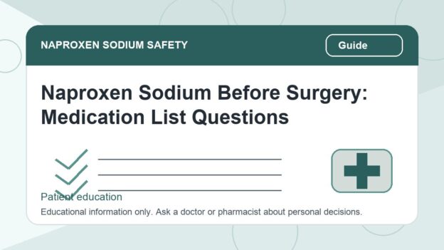 Naproxen Sodium Before Surgery: Medication List Questions - naproxen sodium safety illustration