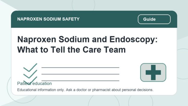Naproxen Sodium and Endoscopy: What to Tell the Care Team - naproxen sodium safety illustration