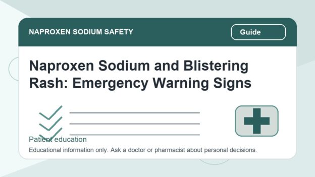 Naproxen Sodium and Blistering Rash: Emergency Warning Signs - naproxen sodium safety illustration