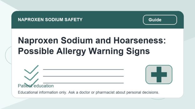 Naproxen Sodium and Hoarseness: Possible Allergy Warning Signs - naproxen sodium safety illustration